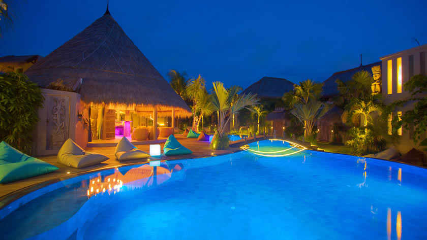Swimming Pool at Night