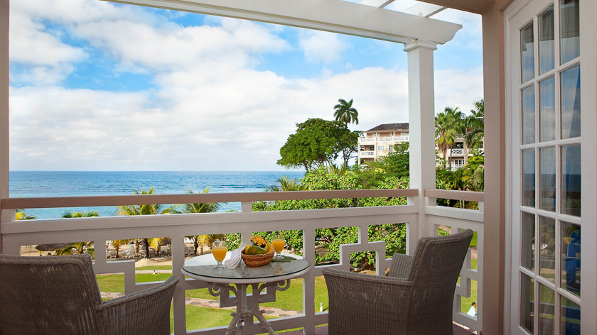 One Bedroom Beachfront Suite Balcony View