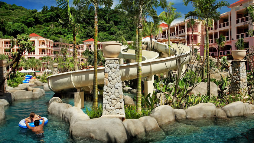 Lazy River with Slides, Centara Grand Beach Resort, Phuket