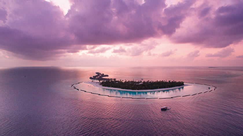Island at Sunset