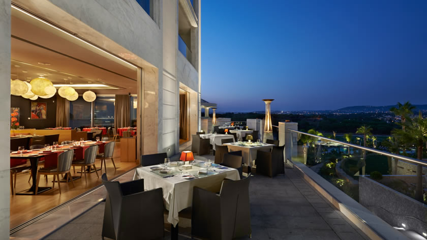 Gusto Restaurant by Night, Conrad Algarve, Portugal