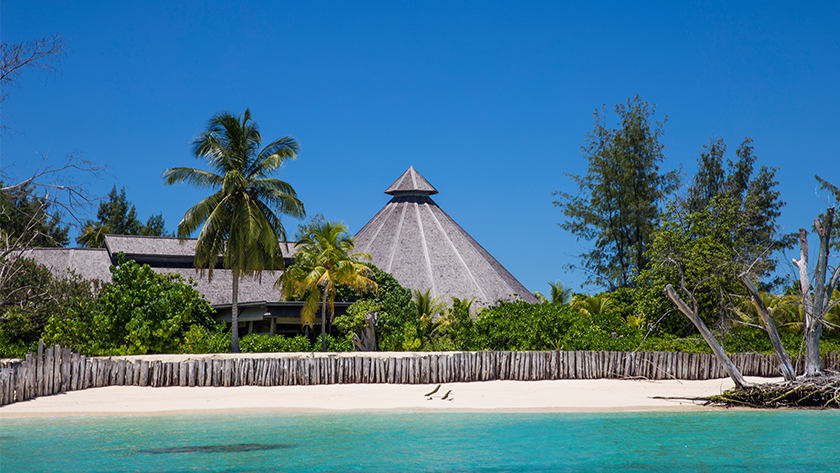 Hotel from the sea
