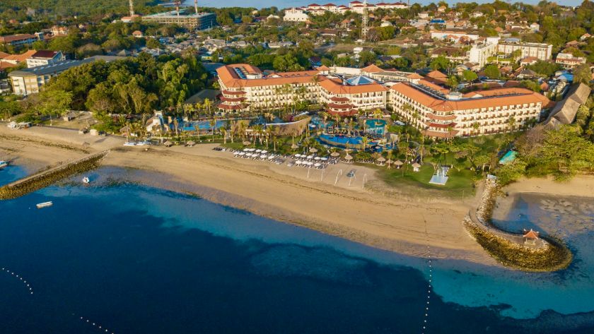 Aerial View from the Sea