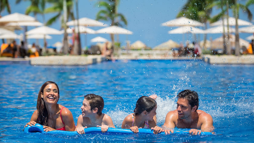 Family in the Pool 