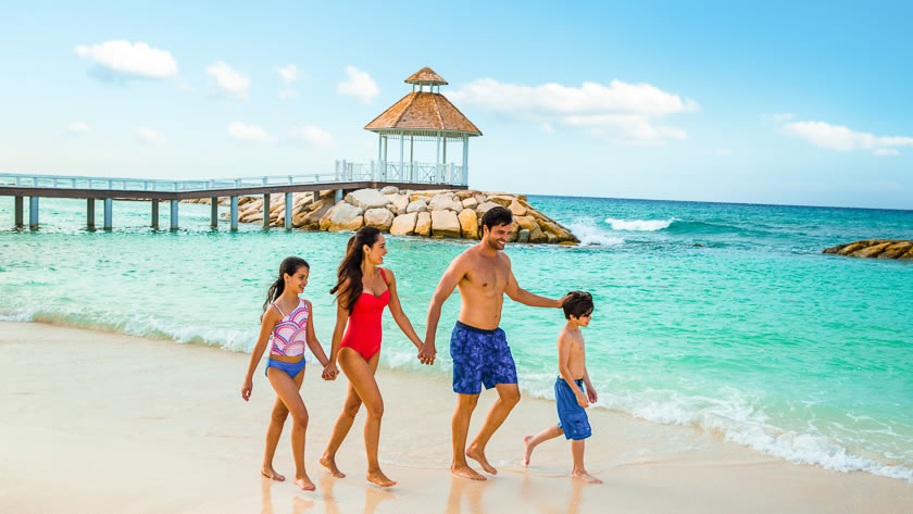 Family on the Beach 