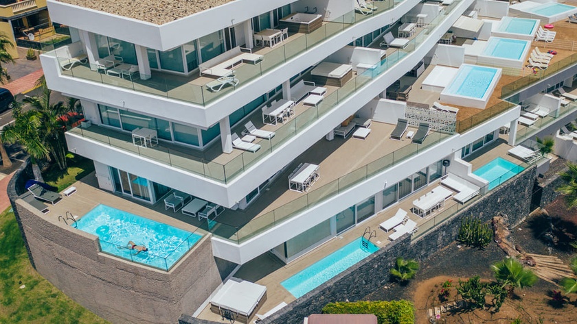 Aerial View of Stunning Suites