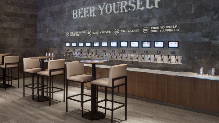 Beer Yourself Wall at The Book