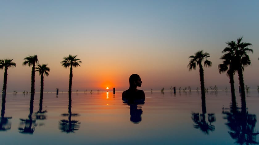 Infinity Pool at Sunset