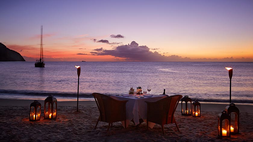 Private Dining on the Beach