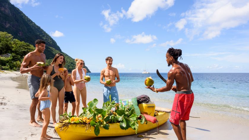 Beach Coconut Boat