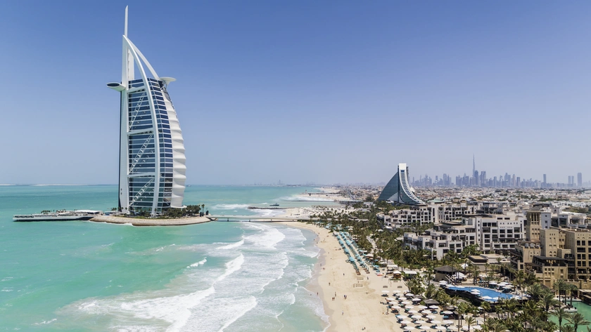 Beach and Burj View