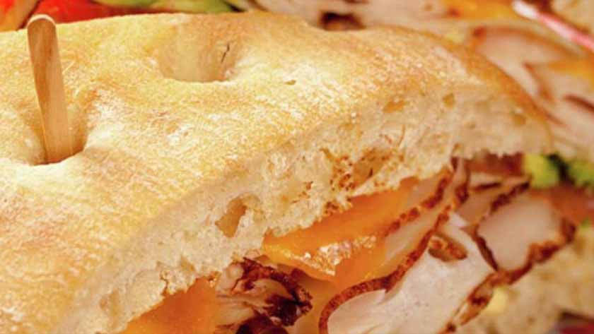 Backstage Deli Turkey Foccacia
