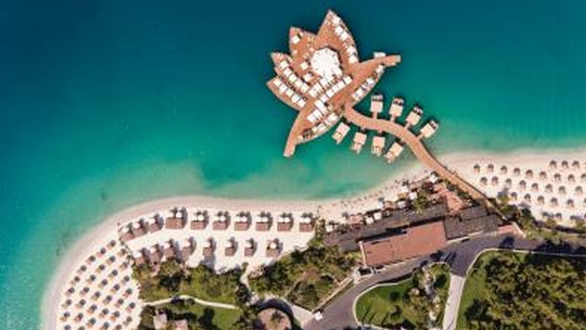Lotus Pier and cabanas