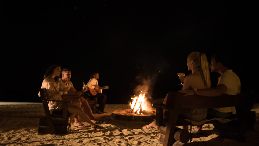 Bonfire at Le Maree