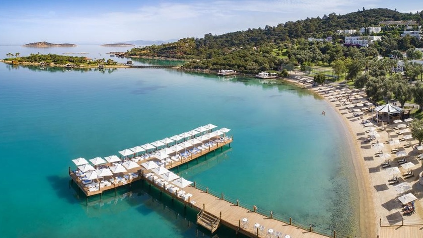 Pier & Glistening Waters