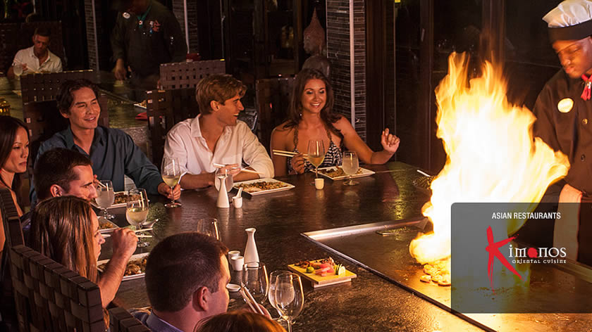 Dining at Kimonos