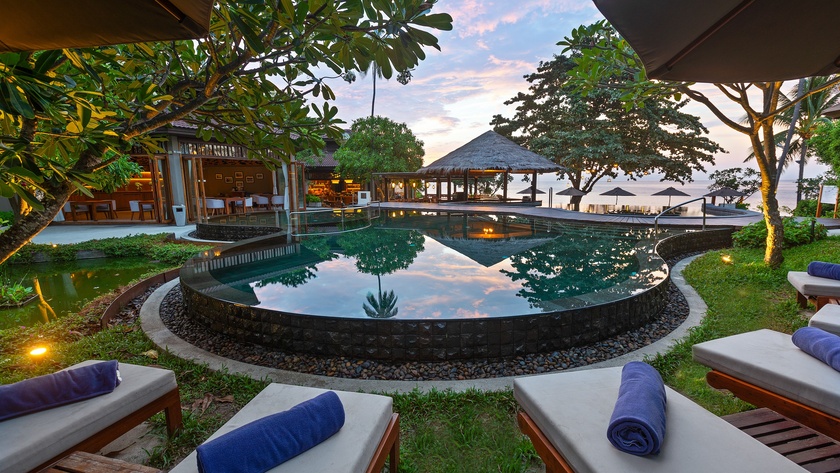 Relaxing Pool Scene