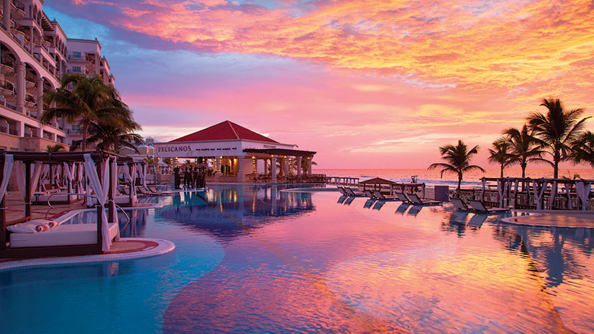 Sunset over Main Pool