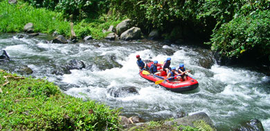 Thrill-seekers must try white-water rafting in Bali