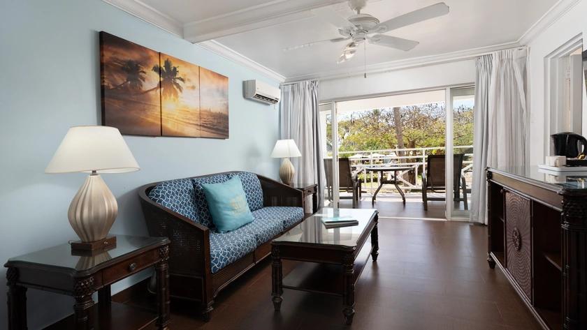 One Bedroom Garden Suite Living Area