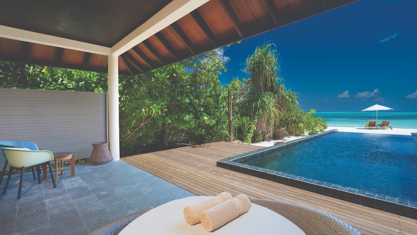 Kanifushi Beach Villa with Pool - Private Terrace