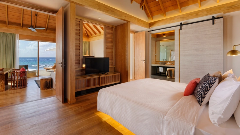 Superior Water Villa with Pool Bedroom