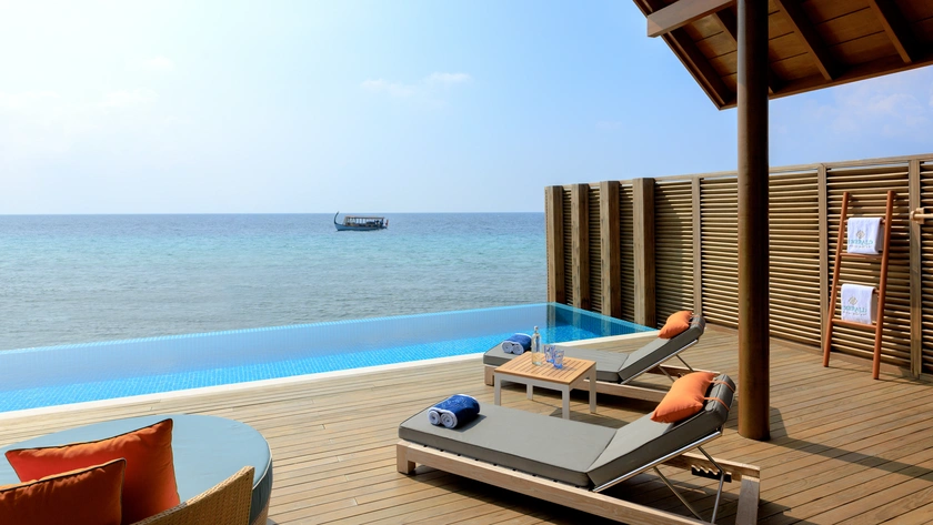 Superior Water Villa Pool and Terrace