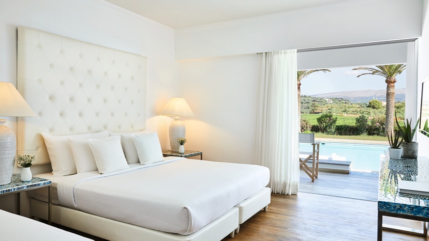 Swim Up White Room Bedroom