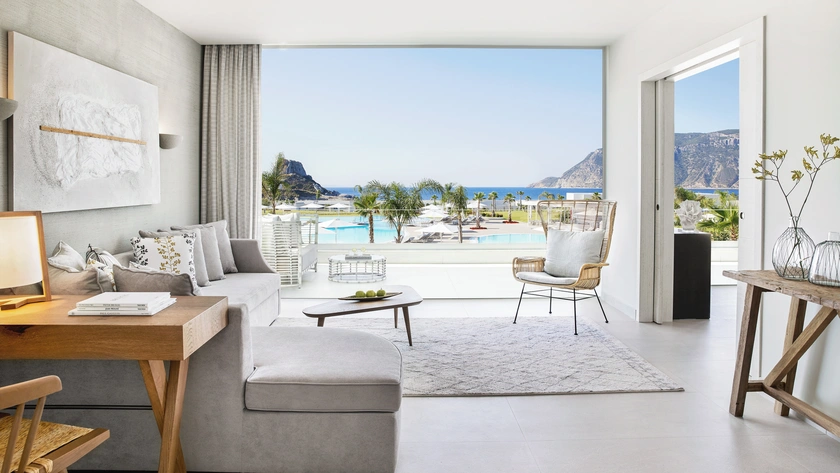 Deluxe One Bedroom Bungalow Suite Sea View - Lounge Area