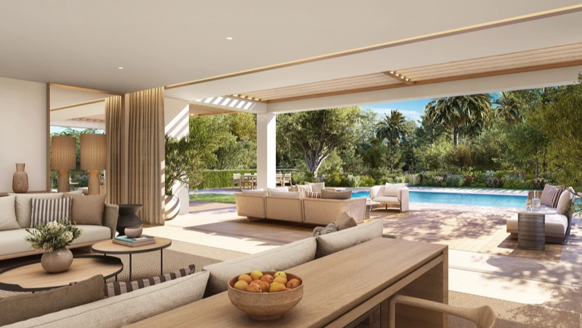 Deluxe Four Bedroom Villa Private Pool Living Room