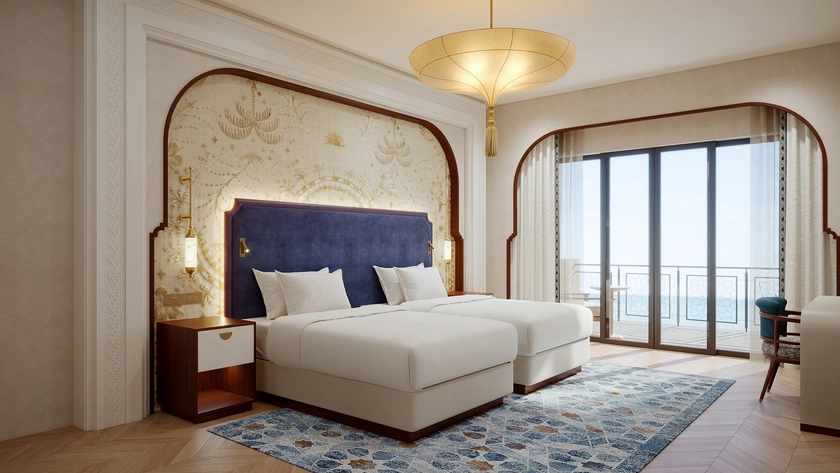 Two Bedroom Ocean Skyline Suite Twin Bed Room