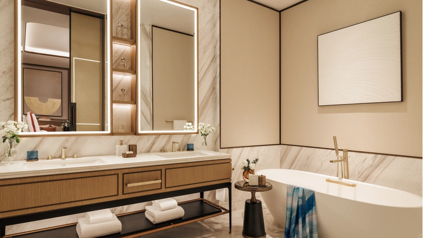 Marina Deluxe Room Bathroom