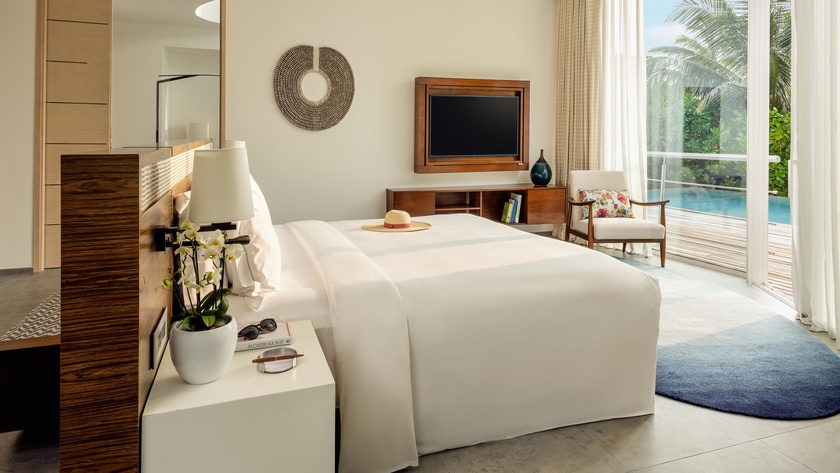Beach Villa with Pool Bedroom