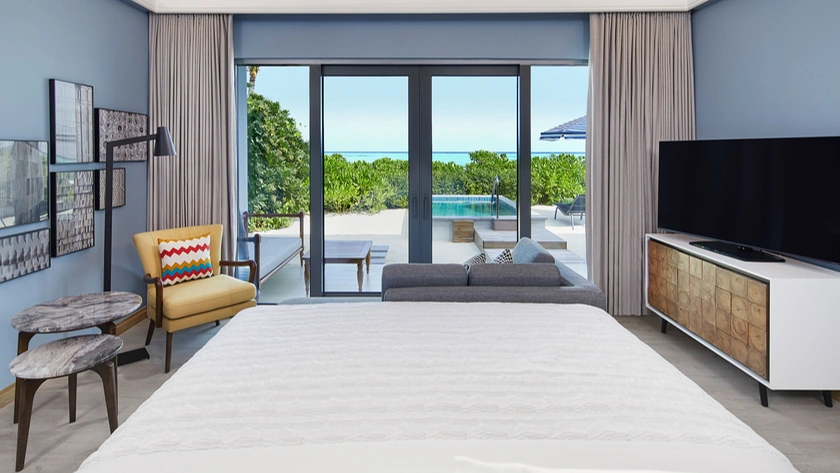 Beach Villa with Pool Bedroom
