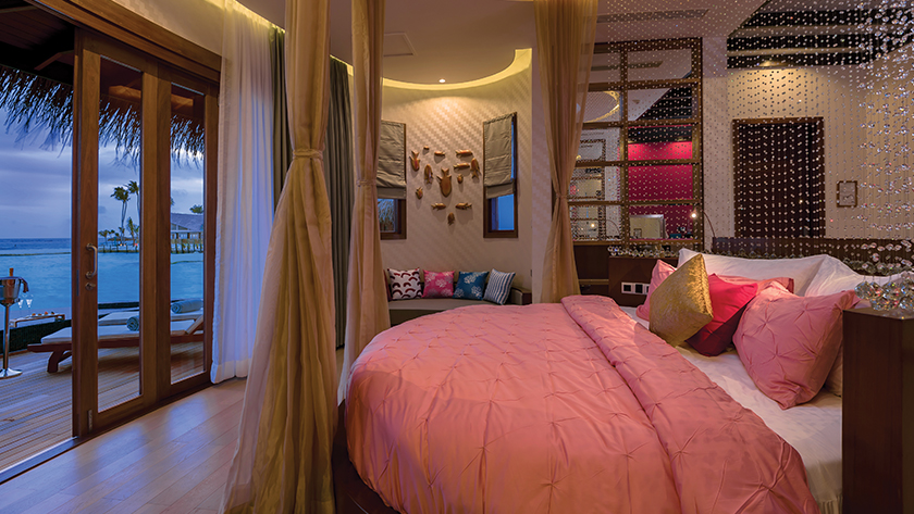 Honeymoon Water Suite Bedroom