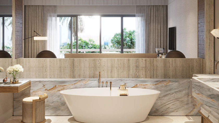 Lagoon Beach Room Bathtub