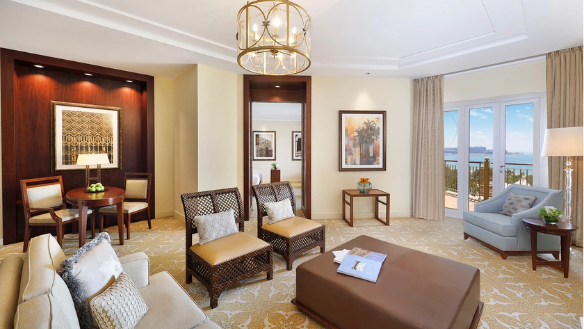 One Bedroom Ocean Club Suite Living Room