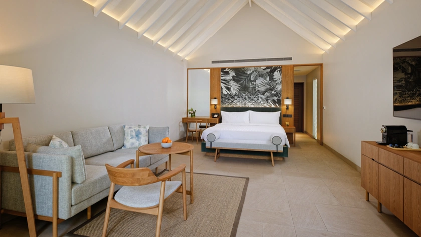 Two Bed Family Beach Villa with Pool Bedroom