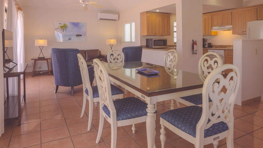 Three Bedroom Villa Dining and Living Area