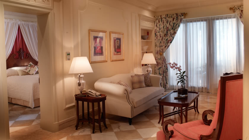 Dolphin Suite Living Room, Sandy Lane, Barbados
