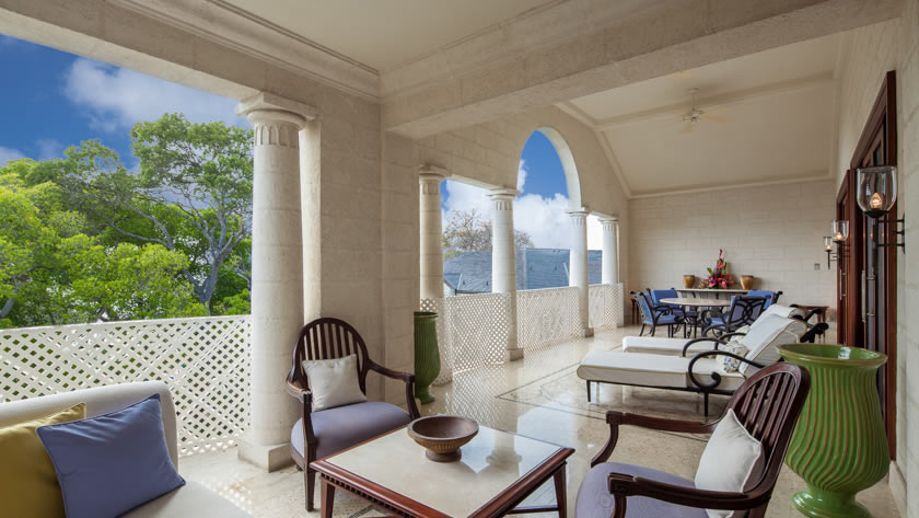 Penthouse Suite Balcony, Sandy Lane, Barbados