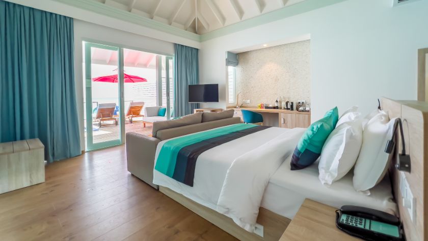 Water Villa with Pool Bedroom