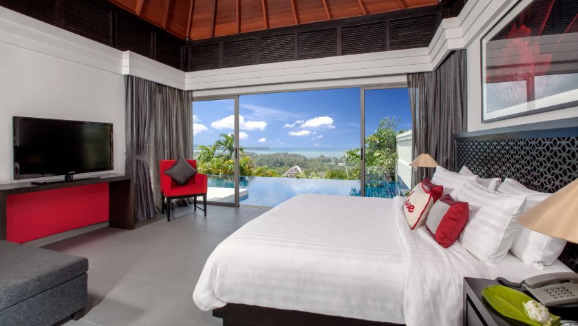Ocean View Pool Villa Bedroom 