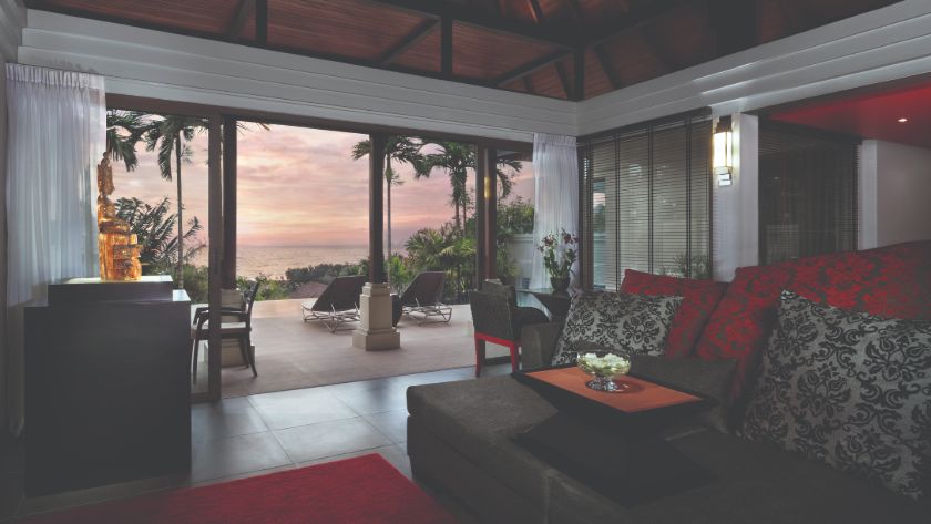 Ocean View Pool Villa Living Room