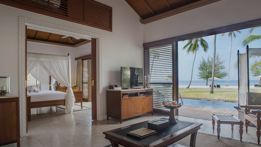 Luxury Ocean Front Pool Villa Interior and View